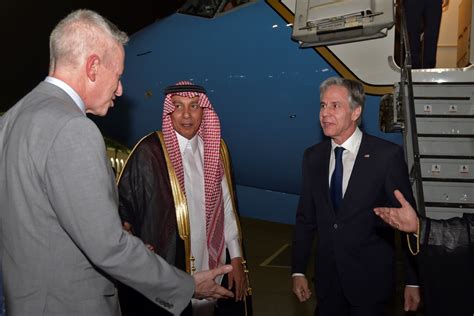 US Secretary of State Antony Blinken arrives in Saudi Arabia to meet Crown Prince Mohammed